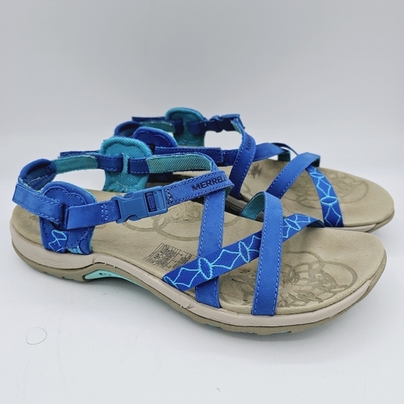 Merrell Shoes - Merrell Victoria Blue Women's Performance Sandals, size 6